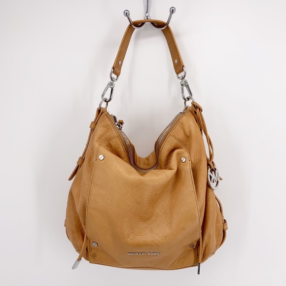 Michael Kors Handbags - Michael Kors AQ 1202 Bowen Python Hobo Bag
